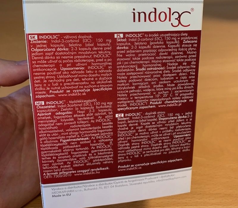 Indol3c - složení, dávkování